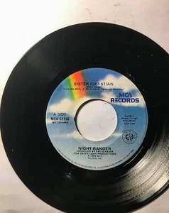 Night Ranger - Sister Christian - Chippin' Away - 45 RPM - Free USA Shipping - Picture 1 of 3
