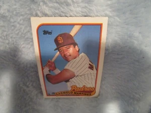 Carmelo Martinez, San Diego Padres, Topps, #449, 1989  - Picture 1 of 2