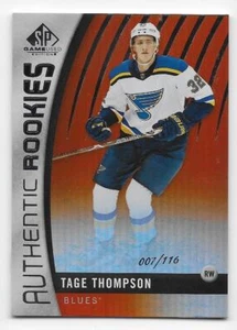 17/18 SP GAME USED ORANGE RAINBOW PARALLEL Hockey /xxx (#1-185) U-Pick From List - Picture 1 of 6