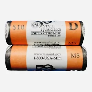 MISSISSIPPI 2002 P&D State Quarters Lot of Two Rolls US Coins Washington 25¢ - Picture 1 of 4