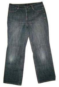 SONOMA Womens Size 12 Straight Leg Jeans Dark Wash 35 x 31 Cotton 5 Pocket - Picture 1 of 5
