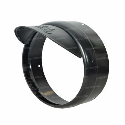 For Royal Enfield Headlight Inner Outer Rim Set With Shade Black Classic Bullet - Image 1 of 4