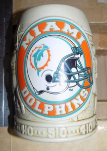 MIAMI DOLPHINS CERAMIC BEER MUG - Picture 1 of 3