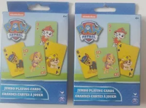 2 X NICKELODEON PAW PATROL JUMBO PLAYING CARDS ☆NEW☆ - Picture 1 of 5