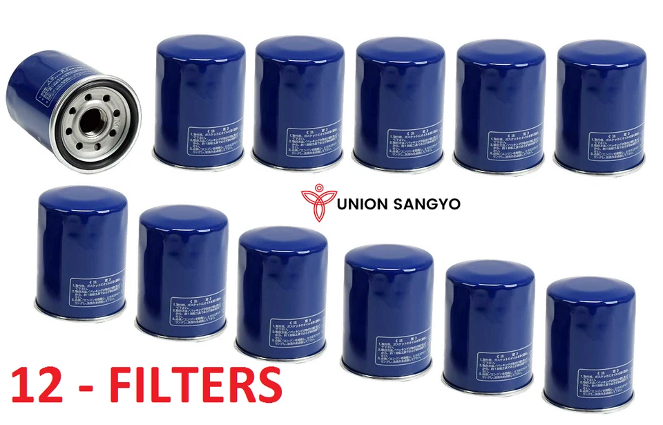 Conjunto de 12 filtros de óleo Union Sangyo 15400 PLM A01A para Acura CL Honda Saturn  - Imagem 1 de 2