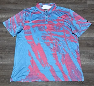 NUOVO Yatta Golf Uomo Taglia 3XL Blu Bubblicous Polo Manica Corta XXXL - Foto 1 di 6