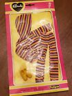 Vintage Pedigree Sindy 1981 Boutique Fun Suit Striped Jogging Outfit NEW defect 