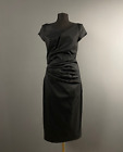 Rare Talbot Runhof Black Silk V-Neck Ruched Evening Handmade Dress Tunic 38 M 8
