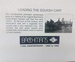 Dept. 56 Heritage Collection Bachman's Horse Drawn Squash Wagon 7536 - Bild 1 von 3