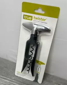 True Twister Easy-Turn Corkscrew, Black Chrome & Plastic - Picture 1 of 8