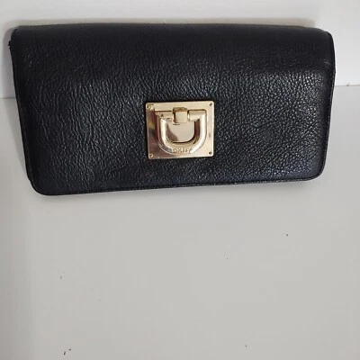 DKNY WOMEN'S WALLET LEATHER 100%Genuine Leather Black - Image 1 of 4