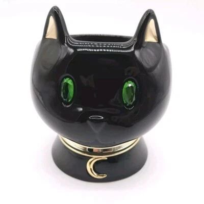 Candelabro Bath & Body Works Halloween Temporada Gato Negro 3 Mechas 2024 Nuevo Foto 1 de 3