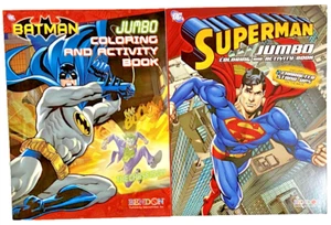 BATMAN & SUPERMAN Jumbo Coloring & Activity Books Joker - Picture 1 of 1