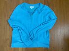 Gap Love Collection Henley Shirt Blue Size Small