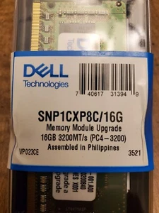 DELL 16GB DDR4 PC4 3200 SODIMM SNP1CXP8C/16G Memory Module Upgrade NEW SEALED - Picture 1 of 1