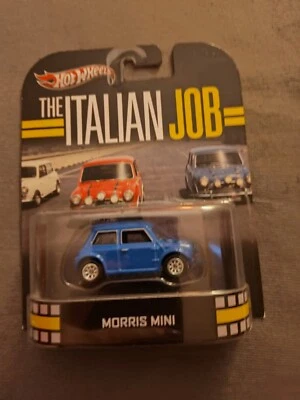 Hot Wheels Retro Entertainment The Italian Job Morris Mini Blue Diecast Car - Image 1 of 4