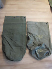 Father &amp; Son Named US Servicemen Duffel Bags Richard W Muller WWII Sea Bee Army