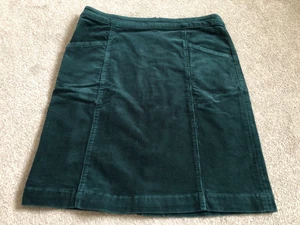 Seasalt Billy's Höhlenrock Größe 10 Kordel Nadelschnur grün Taschen Stretch sehr guter Zustand - Bild 1 von 8