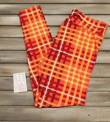 LuLaRoe Women's  Plaid Flanel Print TC Tall and Curvy Leggings New NWOT - Image 1 of 2
