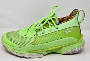Zapatos de baloncesto Under Armour Curry Lime 2019 - Sour Patch talla 4Y 3022113-392 - Imagen 1 de 8