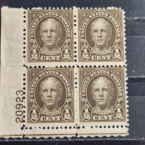 US Stamp Sc 551 & 653, 1/2c Hale, Plate Blk of 4/6, MLH F/VF CV$3.00 (510A87) - Picture 1 of 1