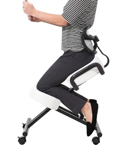 DRAGONN (By VIVO) Ergonomic Kneeling Chair with Back Support, Gray - Picture 1 of 8