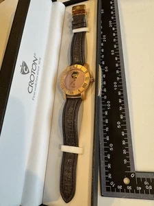Orologio Croton Automatico 25 Jewel Funzionante. Scatola originale. Scheletro parziale posteriore aperto - Foto 1 di 5
