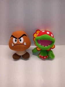 Nintendo Petey Piranha And Goomba Super Mario Bros 7" Plush 2008 - Picture 1 of 5