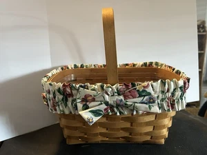 Vintage Longaberger Basket 2000 Rectangle Brown Medium Handle 8 x 11 x 5.5" - Bild 1 von 10