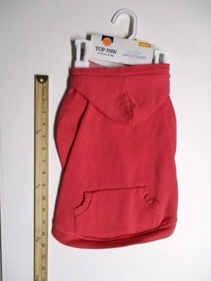 Sudadera con Capucha Rosa Top Paw Mediana Ropa para Perros Mascotas *NUEVAS Etiquetas *ENVÍO GRATUITO Foto 1 de 3