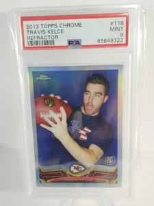 Travis Kelce Rookie 2013 Topps Chrome #118 Refractor RC PSA 9 Mint - Picture 1 of 2