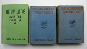 3 Andy Lane Bks POLAR ICE, RACING AROUND WORLD, MYSTERIOUS MONOPLANE E. Adams 18 - Picture 1 of 9