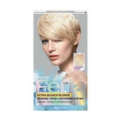 LOreal Paris Feria Multi-Faceted Permanent Hair Color 205 Bleach Blonding 1Pck Foto 1 de 4