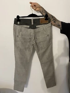 Frankie Morello Corduroy Jeans Denim Retail $500 Masterpiece Runaway Luxury - Picture 1 of 7