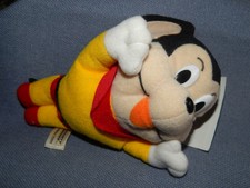 Vintage MIGHTY MOUSE Terrytoons Plush Toy Window Hanger ~ Viacom ~ BNWT ~ 6.5"