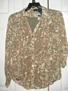 Ladies 2 Piece Tank & Blouse Green Set Size Small NWT - Picture 1 of 4
