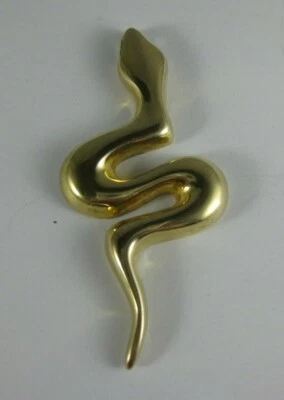 罕见 Veronese 蛇蛇 18K 包纯银吊坠 意大利 — 第 1/4 张图片