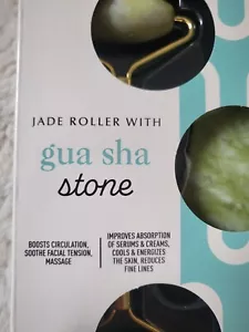 Rodillo de jade con piedra Gua Sha - Nuevo en paquete - Imagen 1 de 8