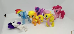 6 Figuren My Little Pony Fluttershy Applejack Rainbow Dash ... 2017 - Bild 1 von 5