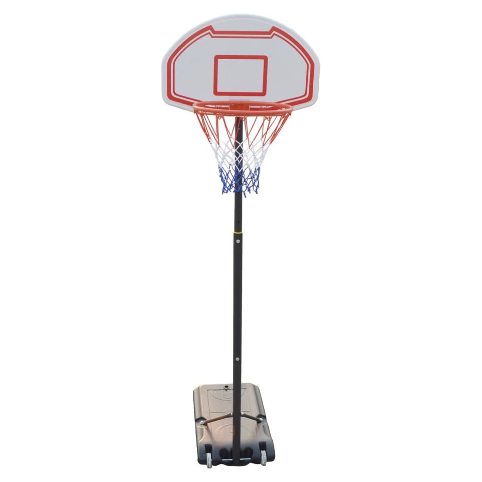 Happy People Basketball-Ständer höhenverstellbar 1,6m-2,1m stabil Outdoor Netz - Bild 1 von 1