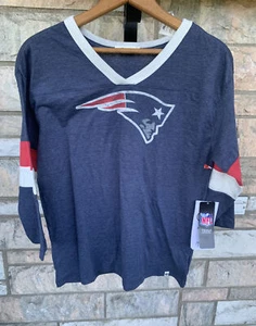 NWT Woman’s New England Patriots Long Sleeve Shirt NFL Team Apparel Size Small - Picture 1 of 10