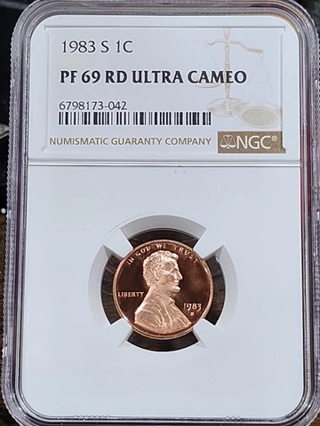 1983 S Lincoln 1c, NGC Certified PF 69 UCAM RD, 042 Cover