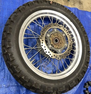 Rear 17" Wheel Rim w/ 130/80-17 Tire Kawasaki KLR650  2008-2018 41034-0041-21 - Picture 1 of 5