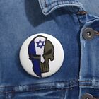 Israel Flagge Schädel Sparta Helm Pin Tasten