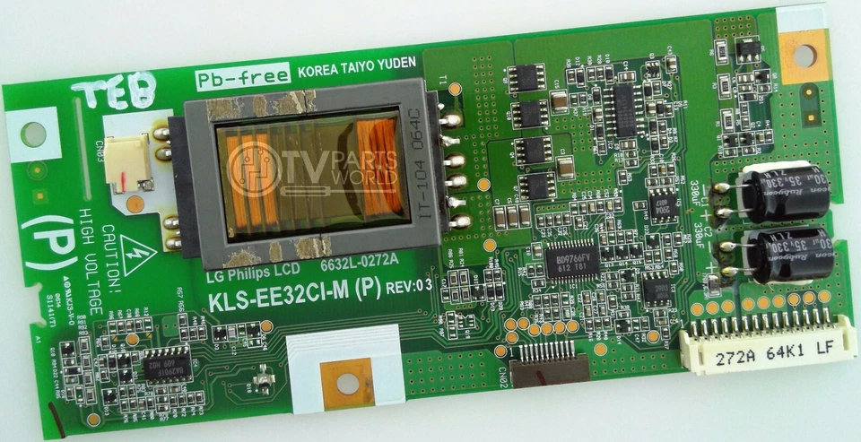 Placa inversora de retroiluminación Philips 32PF5321D/37 6632L-0272A KLS-EE32CI-M Foto 1 de 1