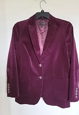 Talbots Corduroy Blazer Jacket Maroon Women’s Size 10 - Image 1 of 3