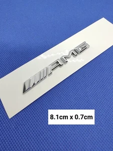 1 logo AMG Mercedes badge pour centre console tableau de bord intérieur chrome  - Picture 1 of 6