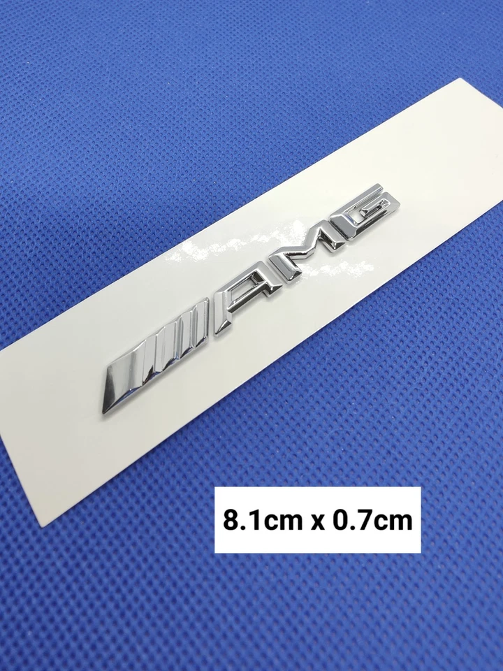 1 logo AMG Mercedes badge pour centre console tableau de bord intérieur chrome