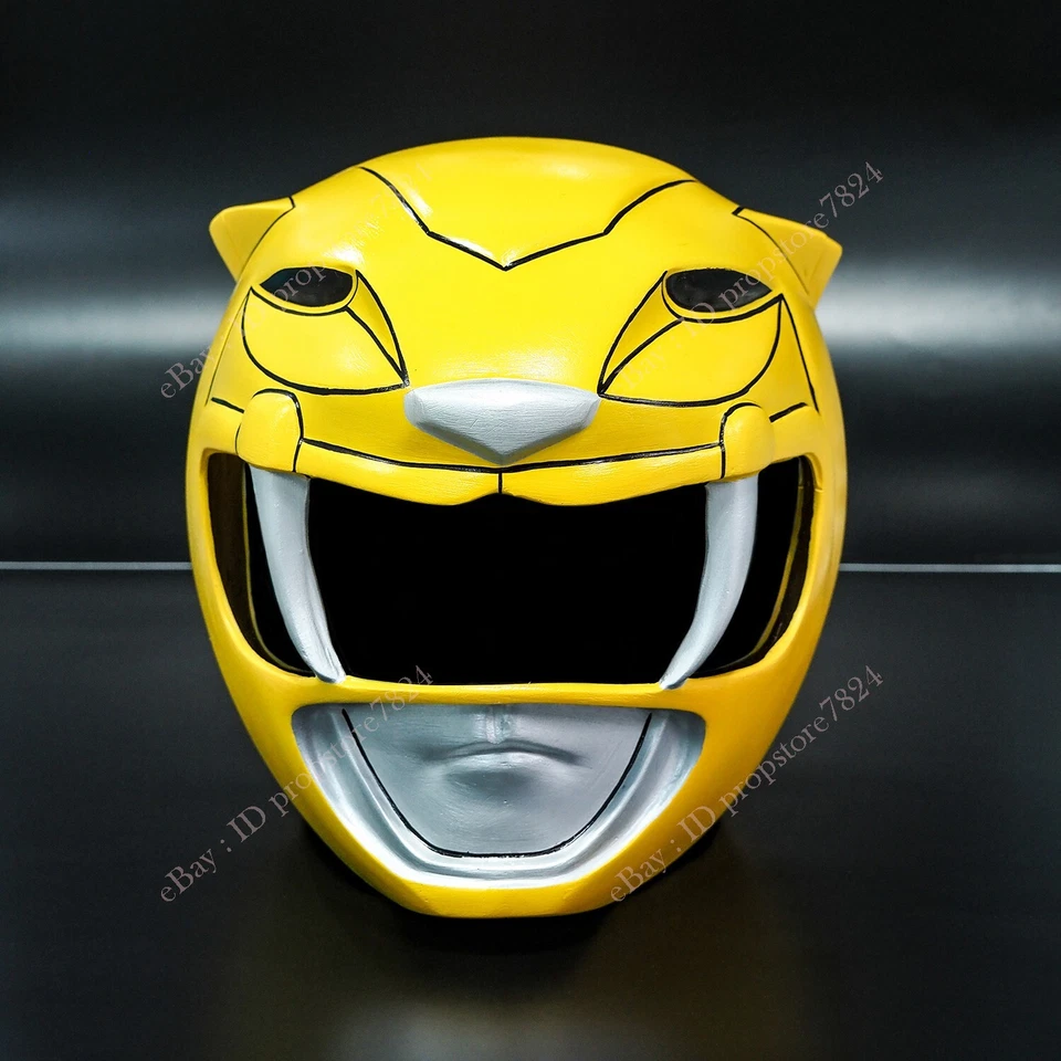 Casco de guardabosques amarillo cosplay MMPR disfraz de Halloween utilería decoración Foto 1 de 4