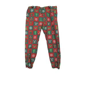 Iron Co. Christmas Holiday Jogger Pants Men’s Large Tapered - Picture 1 of 15